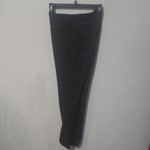 Womens Fornia Black Leggings With Side Pockets In Size Large